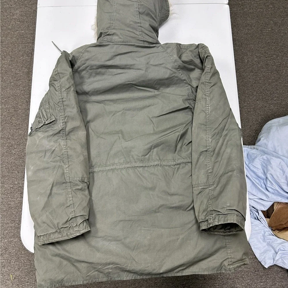 Unbranded N-3B Snorkel Parka Mens M Green Good Faux Fur Hood Military Jacket
